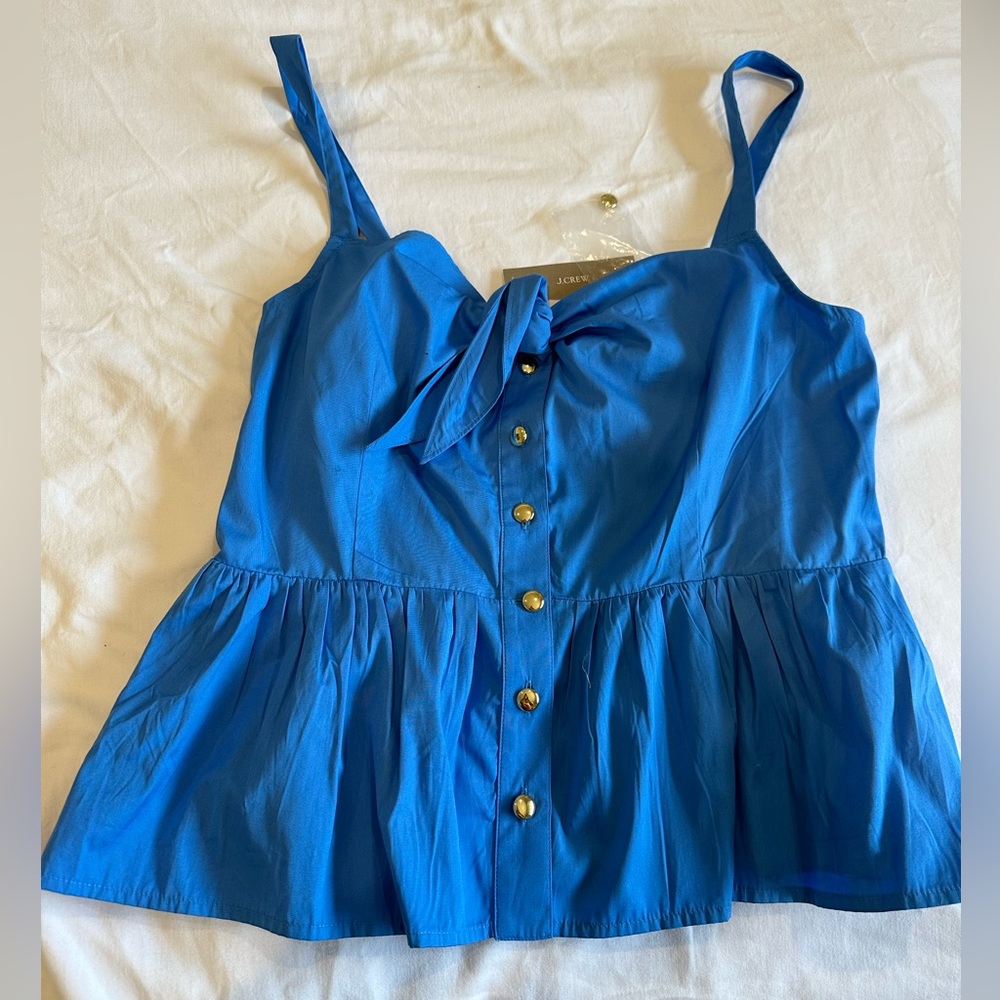 NWT J. Crew Tie Top Tank